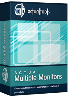 Increase your productivity several times with the help of Actual Multiple Monitors when using multiple monitors in Windows 8/7/Vista/XP/2008/2003/2000