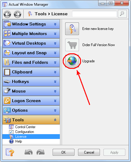 How to Upgrade - Go to the Tools-License and click the Upgrade button.
