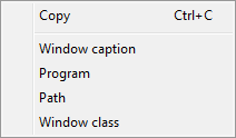 Copy to Clipboard context menu