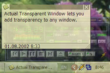 Actual Transparent Window software