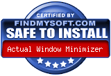 FindMySoft.com SAFE TO INSTALL certificate