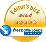 Editor's Pick Award at FreeDownloadsCenter.com