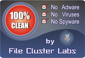 100% Clean Certified by FileCluster.com
