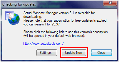 How to Upgrade - Click the Update Now button in the Check for Updates window.
