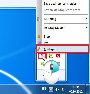 How to Upgrade - Open the Configuration window.