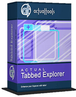 Actual Tabbed Explorer eases the work with file folders by adding tabs to Windows File Explorer, similar to your favorite web browser.