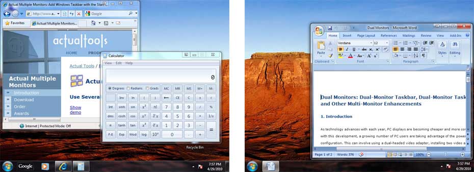 How To Connect 2 Monitors To 1 Computer Vista